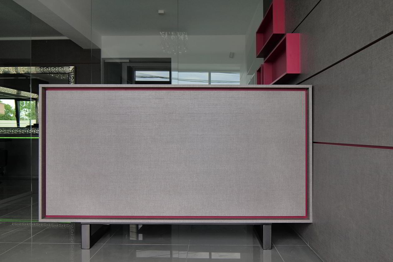 Proiect mobila Coafor, cu placare perete, bar, 100 m², Realizat, 14 Februarie 2012 COD.4127