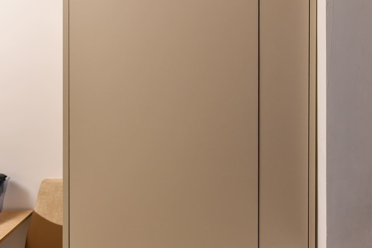 Proiect mobila Bucatarie pe doi pereti paraleli, fara manere, 8m², L 420 x H 238cm, realizat 31 Iulie 2018 COD.4268