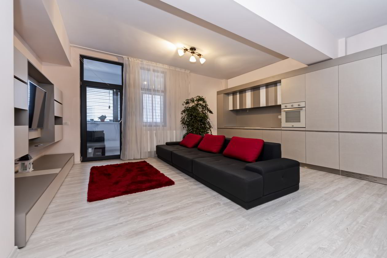 Proiect mobila Bucatarie pe un perete, fara manere, unita cu Living-Room si Hol, 15m², L 612 x H 233cm, realizat 10 Ianuarie 2017 COD.6083