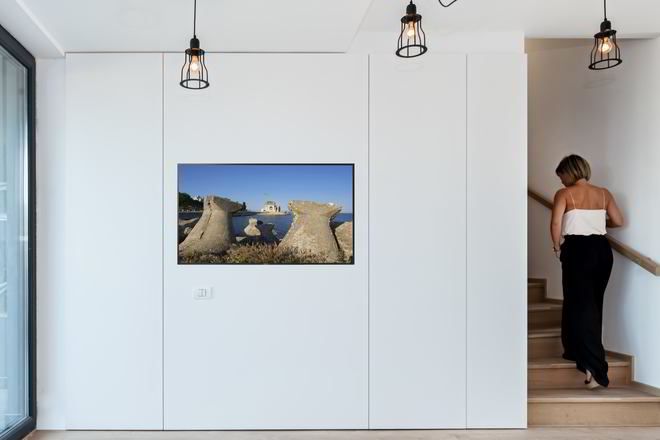 Mobila Living unit cu Bucatarie, Hol si Casa scarii, 25m², compozitie pe colt, pana in tavan — foto 2 din 7