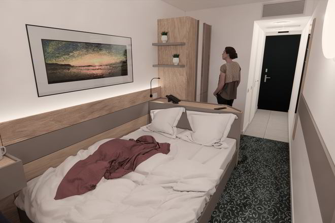 Proiect mobila Camera hotel, Realizat, 25 Februarie 2021 COD.12314