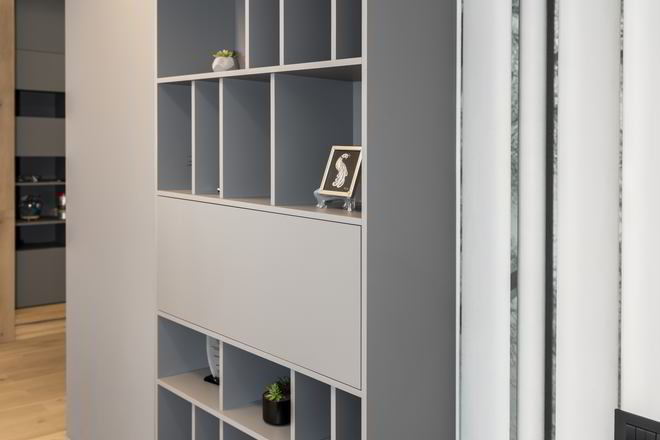 Mobila Living unit cu Bucatarie, Hol si Casa scarii, pe trei pereti — foto 7 din 7