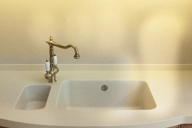 Mobila Bucatarie cu peninsula, pe trei pereti, expusa in Showroom YUKA, 17m², L 927 x H 256cm — foto 4 din 7