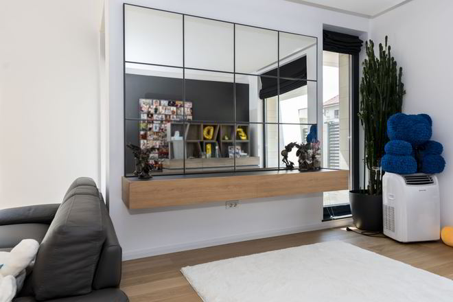 Mobila Living 10m², amplasata pe un perete, suspendata Extensie living — foto 3 din 4
