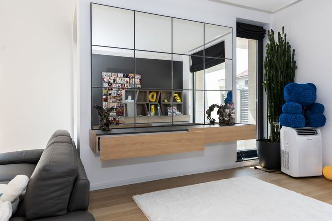 Mobila Living 10m², amplasata pe un perete, suspendata Extensie living — foto 4 din 4